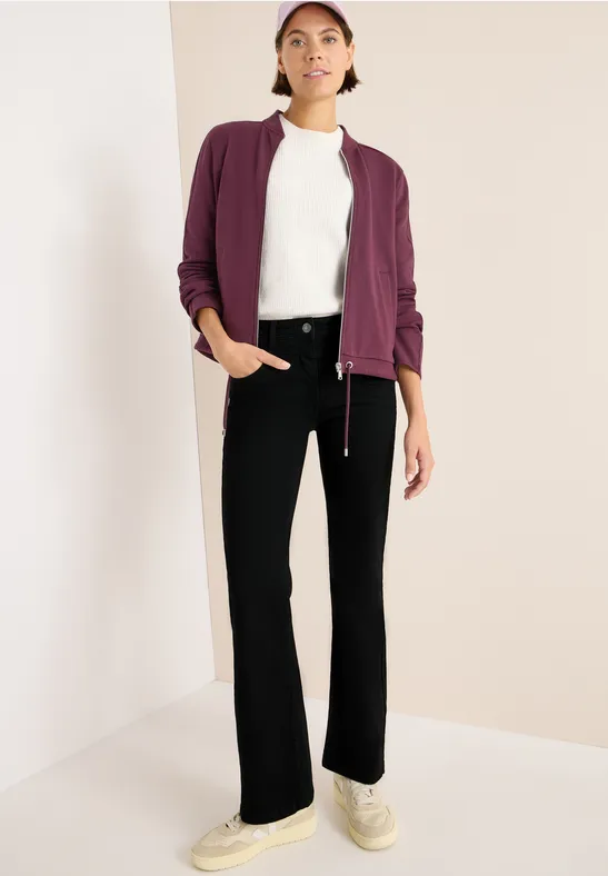 Schwarze Bootcut-Jeans für Damen