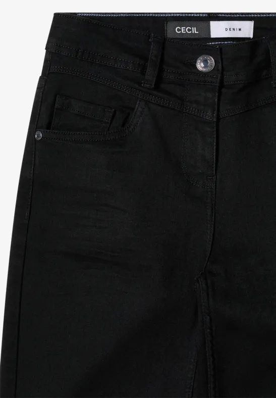 Schwarze Bootcut-Jeans für Damen