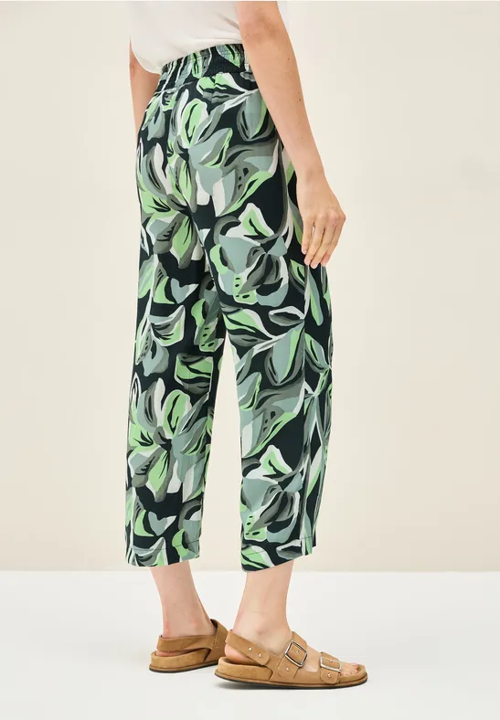 Bedruckte Culottes mit weitem Bein