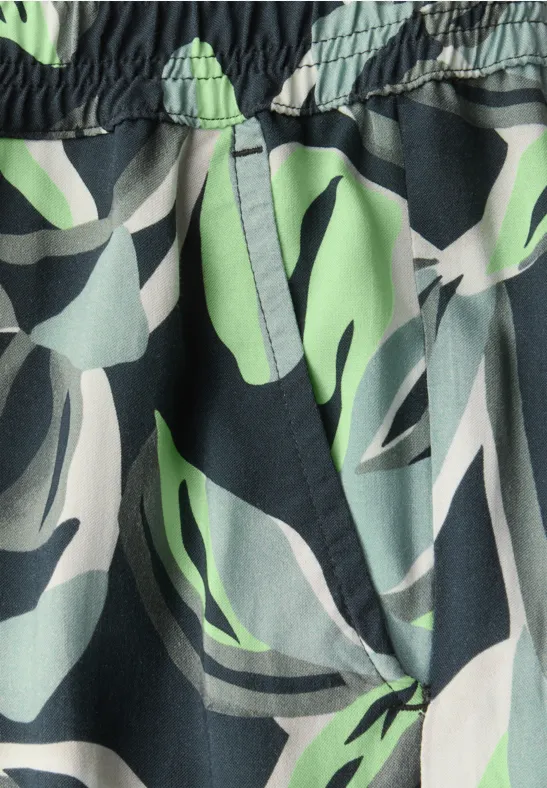 Bedruckte Culottes mit weitem Bein