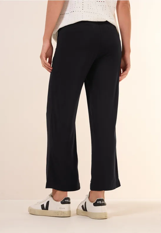 Damen Cropped Straight-Leg Freizeithose