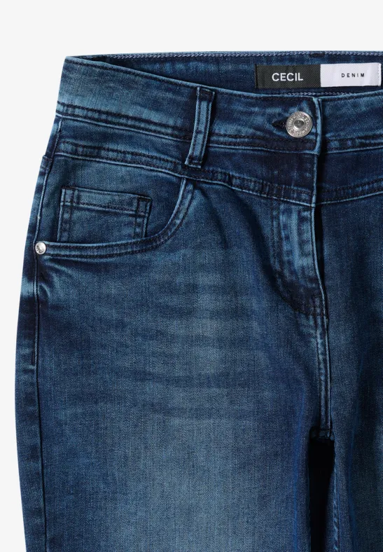 Damen Bootcut Jeans mit Hoher Taille