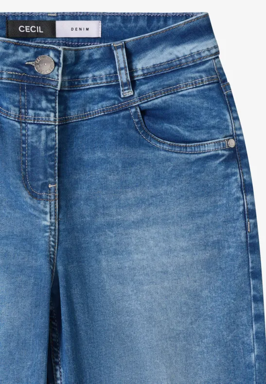 Damen Bootcut Jeans mit Hoher Taille