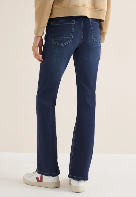 Damen Bootcut Jeans mit Hoher Taille
