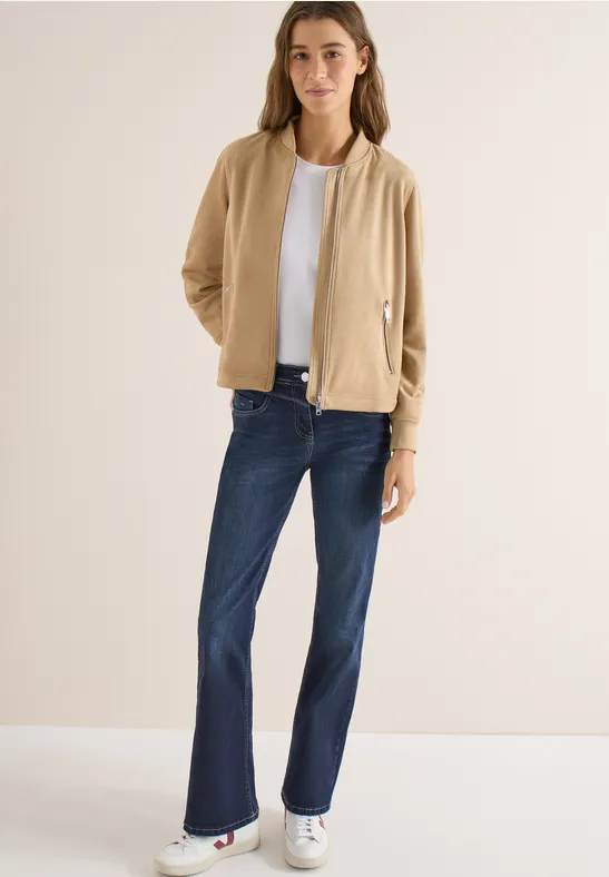 Damen Bootcut Jeans mit Hoher Taille