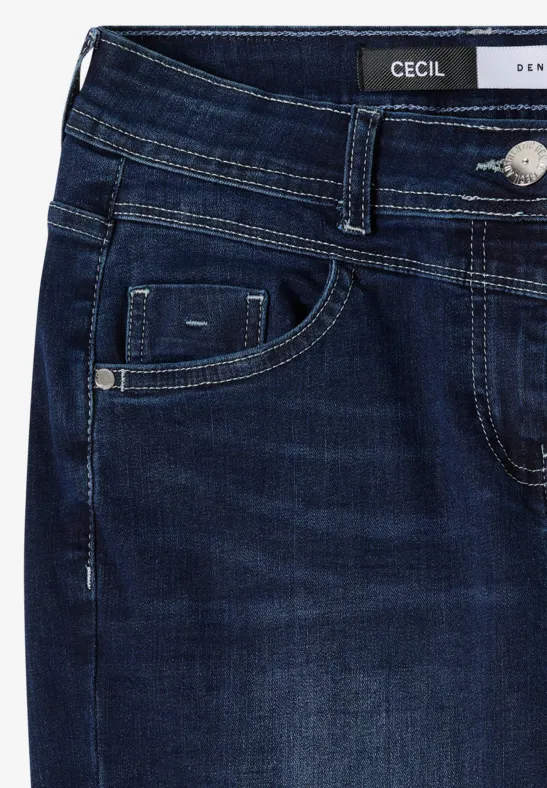 Damen Bootcut Jeans mit Hoher Taille