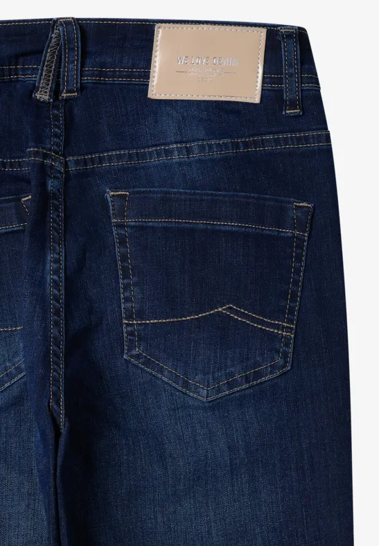 Damen Bootcut Jeans mit Hoher Taille