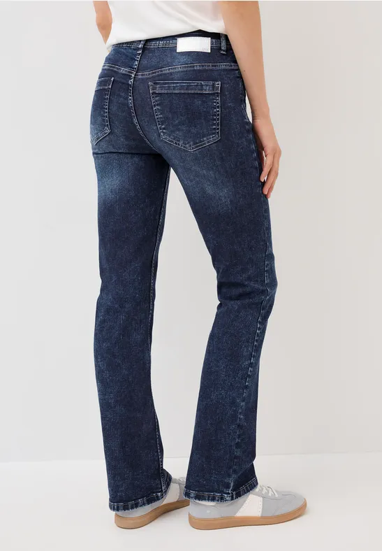 Damen Bootcut Jeans mit Hoher Taille