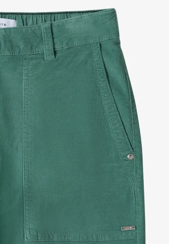 Damen Cordhose mit weitem Bein
