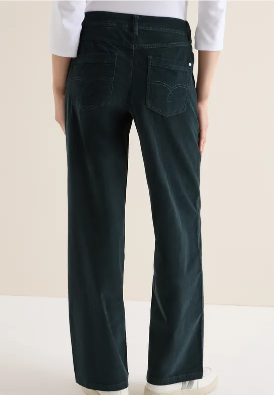 Damen Cordhose mit weitem Bein