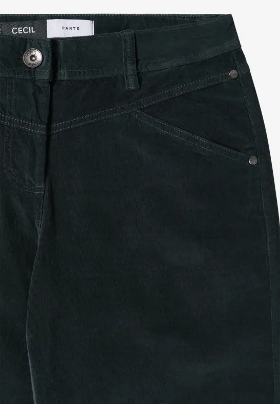 Damen Cordhose mit weitem Bein