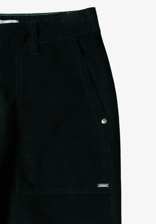 Damen Cordhose mit weitem Bein