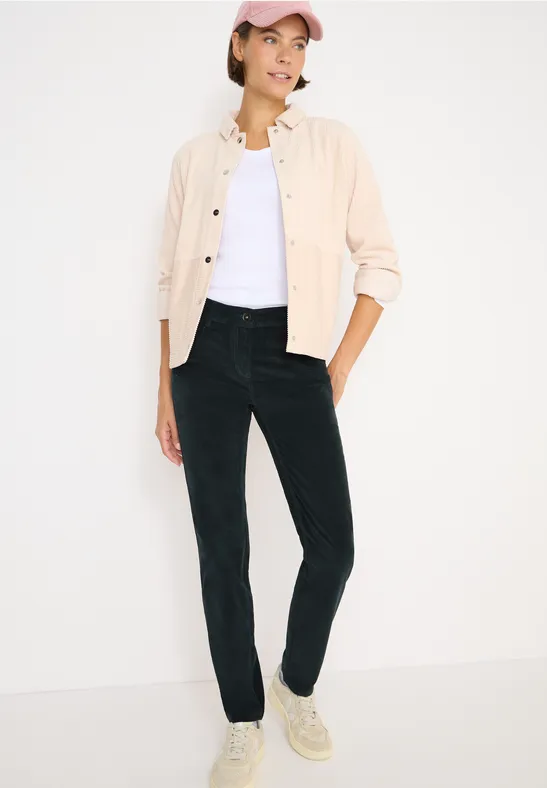 Schmal geschnittene Cordhose