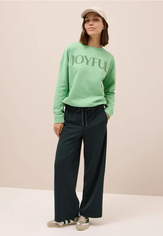 Damen Jersey-Loungehose mit geradem Bein