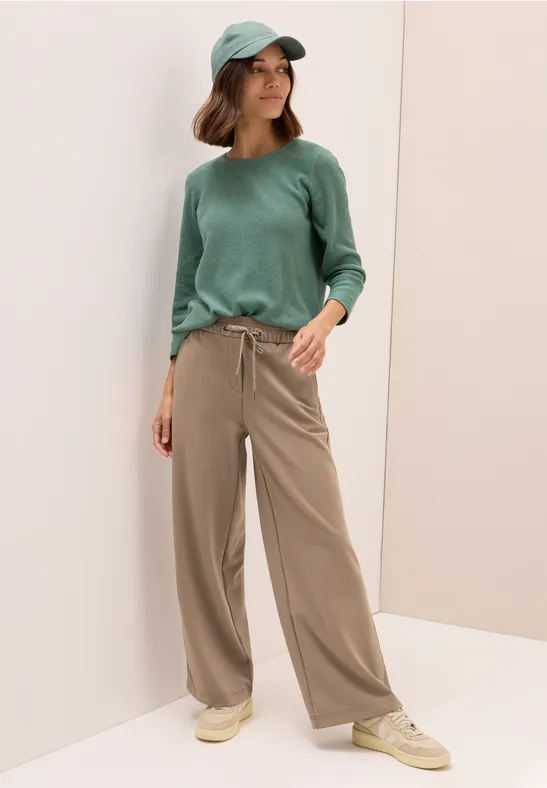 Gerade Jersey-Freizeithose