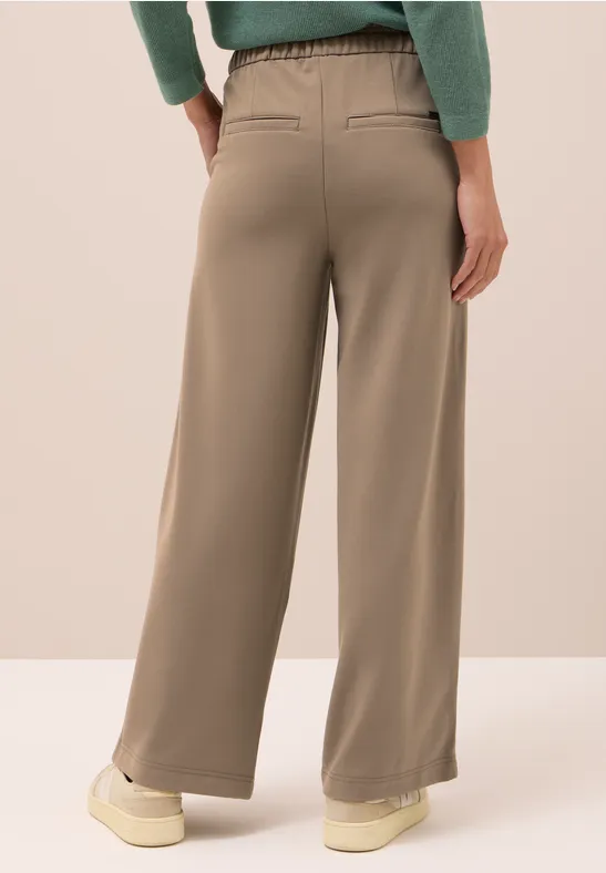 Gerade Jersey-Freizeithose