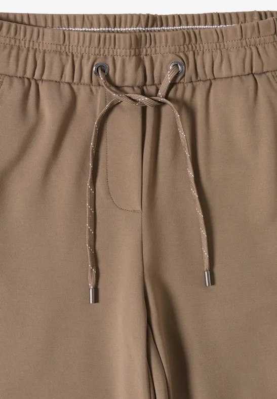 Gerade Jersey-Freizeithose