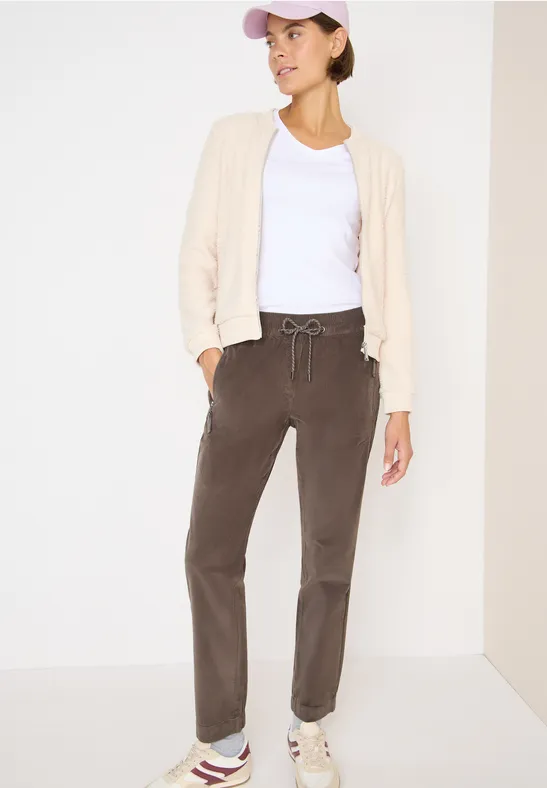 Lässige Kordhose mit Kordelzug