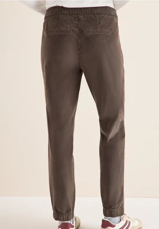 Lässige Kordhose mit Kordelzug