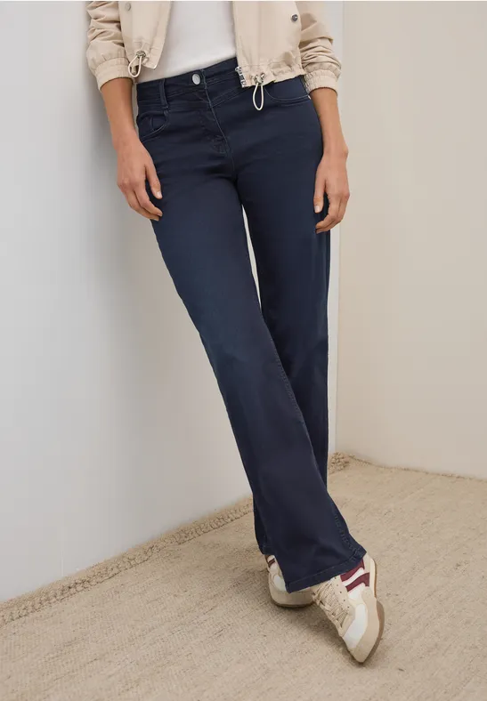 Weit geschnittene Jeanshose