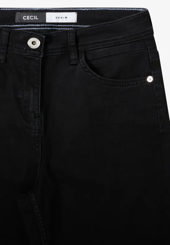Weitgeschnittene Jeans mit hohem Bund