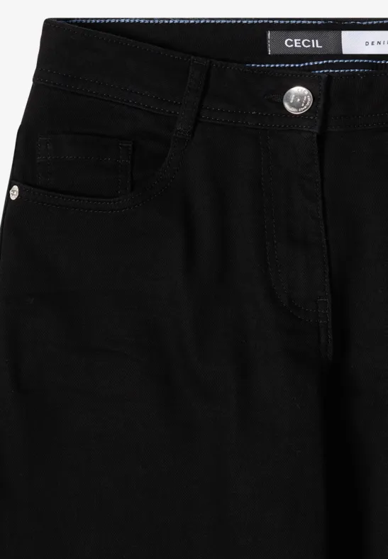 Weitgeschnittene Jeans mit hohem Bund