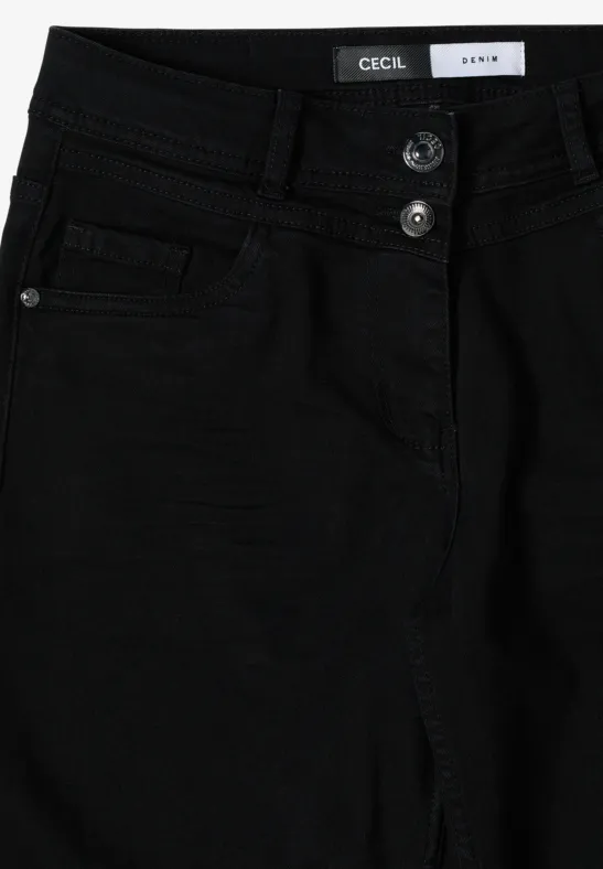Weitgeschnittene Jeans mit hohem Bund