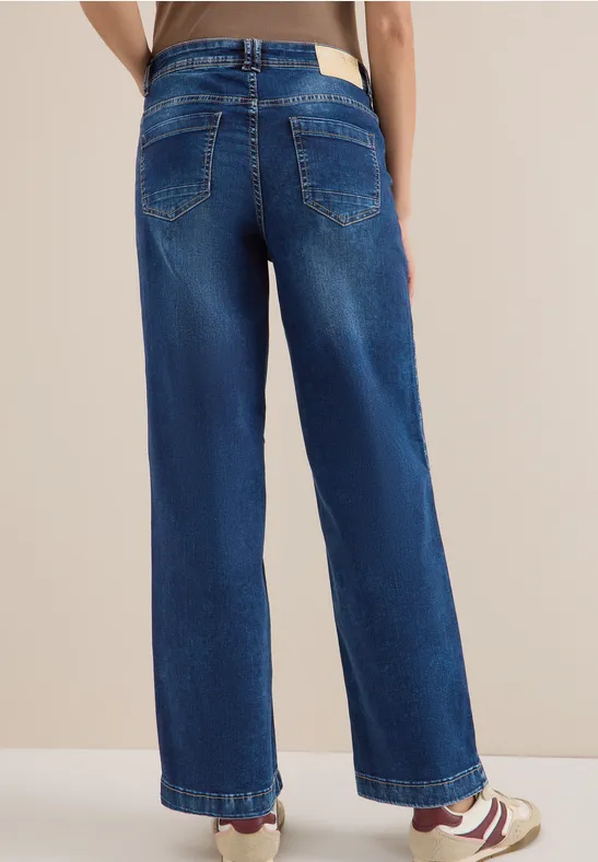 Damen Wide Leg Jeans Denim
