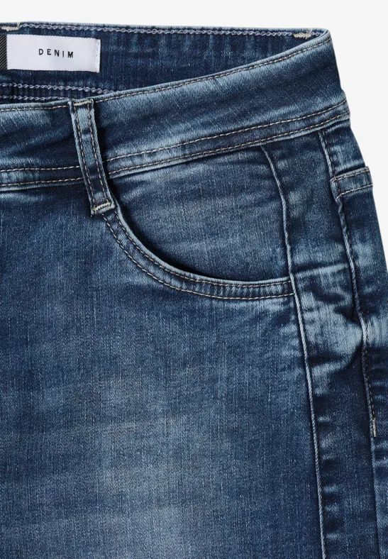Damen Wide Leg Jeans Denim