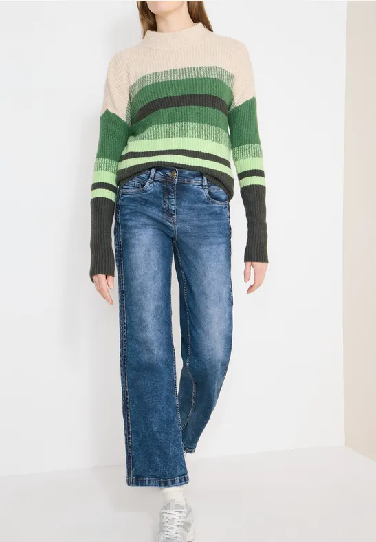 Damen Wide Leg Jeans Denim