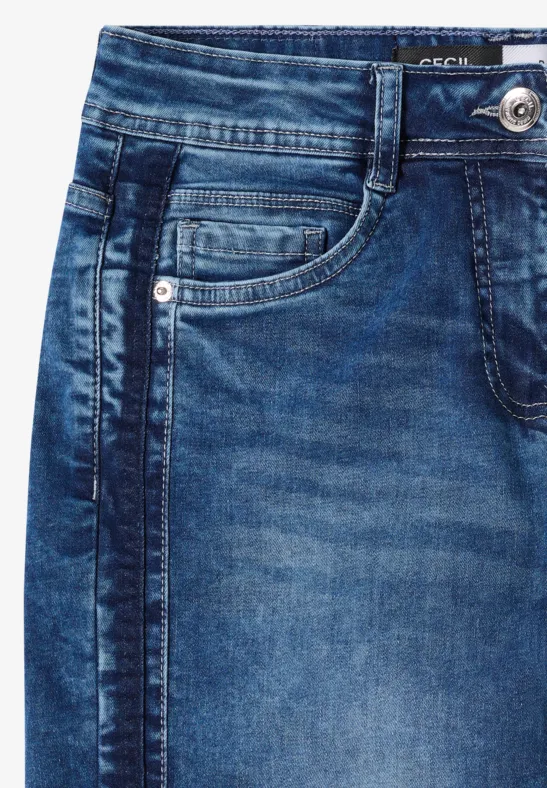 Damen Wide Leg Jeans Denim