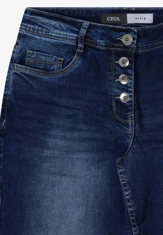 Damen Wide Leg Jeans Denim