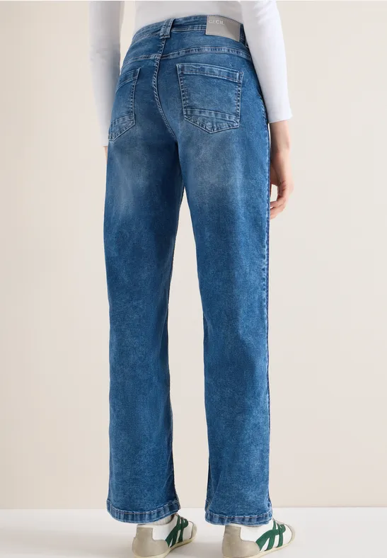 Damen Wide Leg Jeans Denim