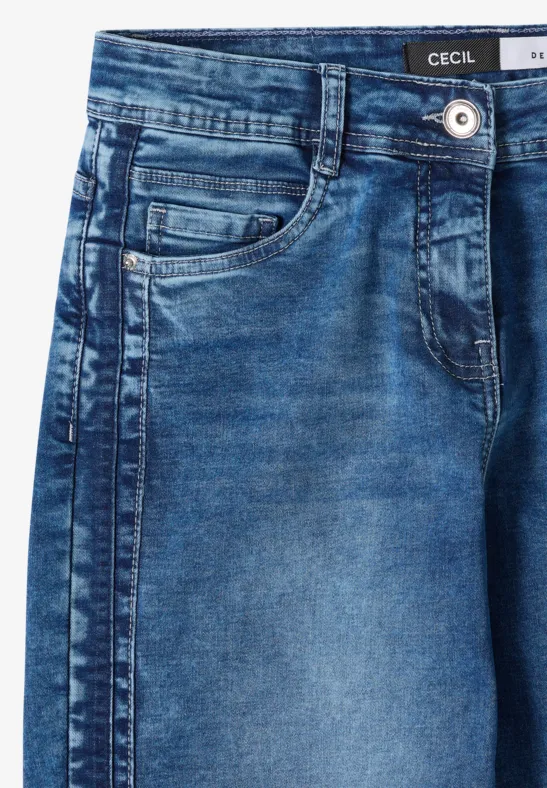 Damen Wide Leg Jeans Denim