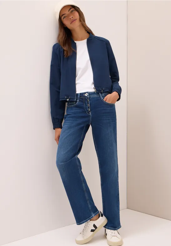 Damen Wide Leg Jeans Denim