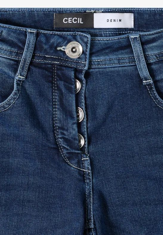 Damen Wide Leg Jeans Denim