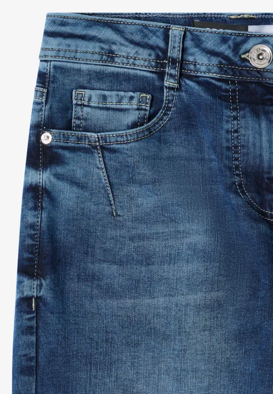 Damen Wide Leg Jeans Denim