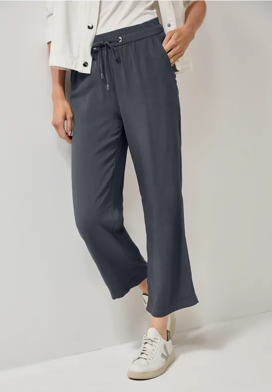 Damen Straight Leg Viskose Hose