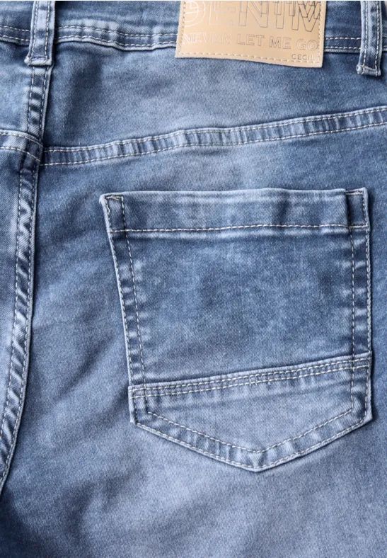 Slim Fit Denim Bermuda Shorts