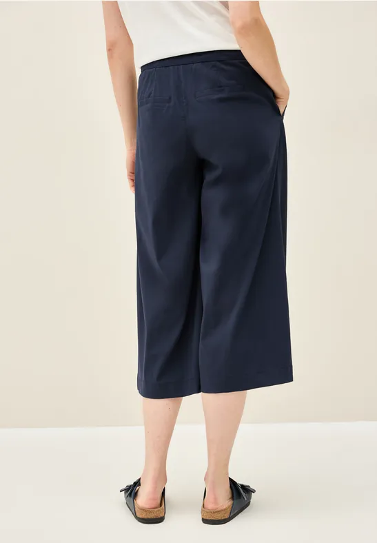 Weitbeinige Cropped Culottes