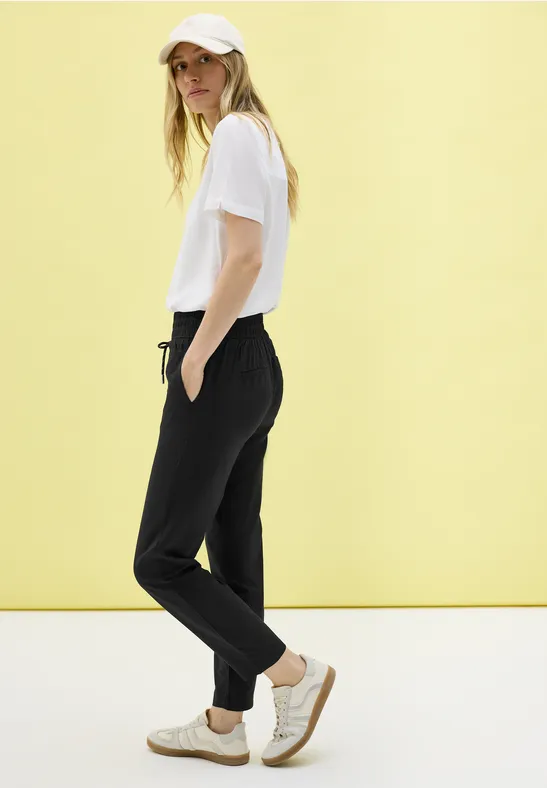 Damen Locker Geschnittene Freizeithose