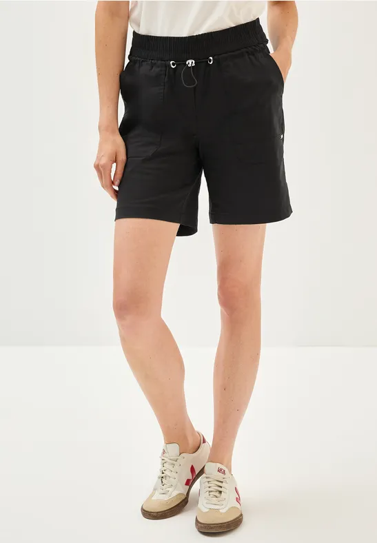 Loose-Fit-Bermudashorts aus Baumwollmischung