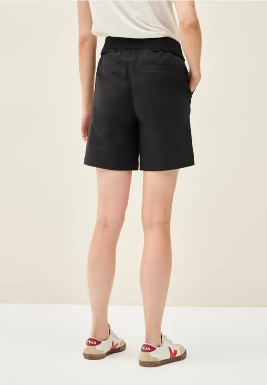 Loose-Fit-Bermudashorts aus Baumwollmischung