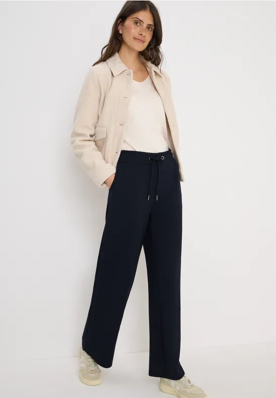 Damen Loungehose mit weitem Bein