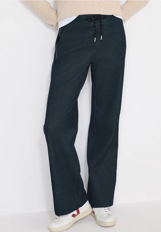 Damen Loungehose mit weitem Bein