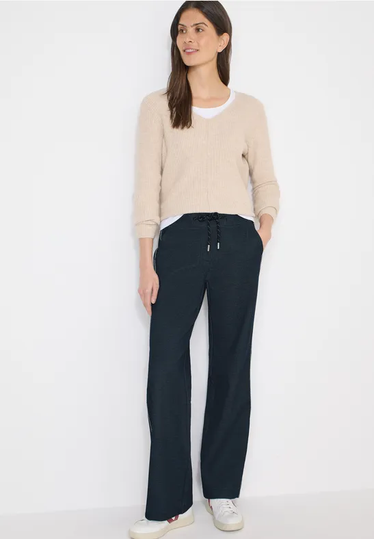 Damen Loungehose mit weitem Bein
