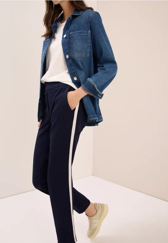 Damen Freizeithose mit Galonstreifen