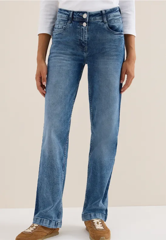 Damen Loose Fit Jeanshose aus Denim