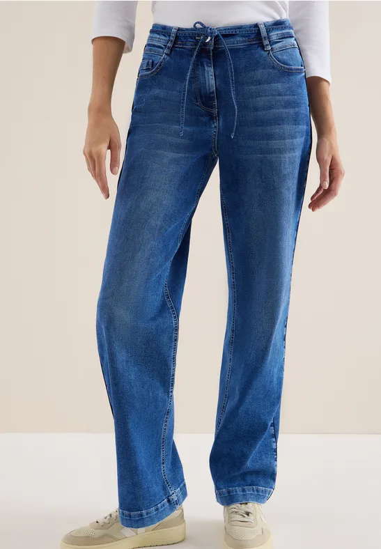 Damen Loose Fit Jeanshose aus Denim