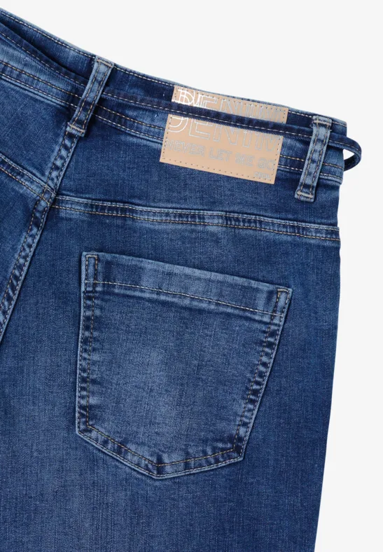 Damen Loose Fit Jeanshose aus Denim